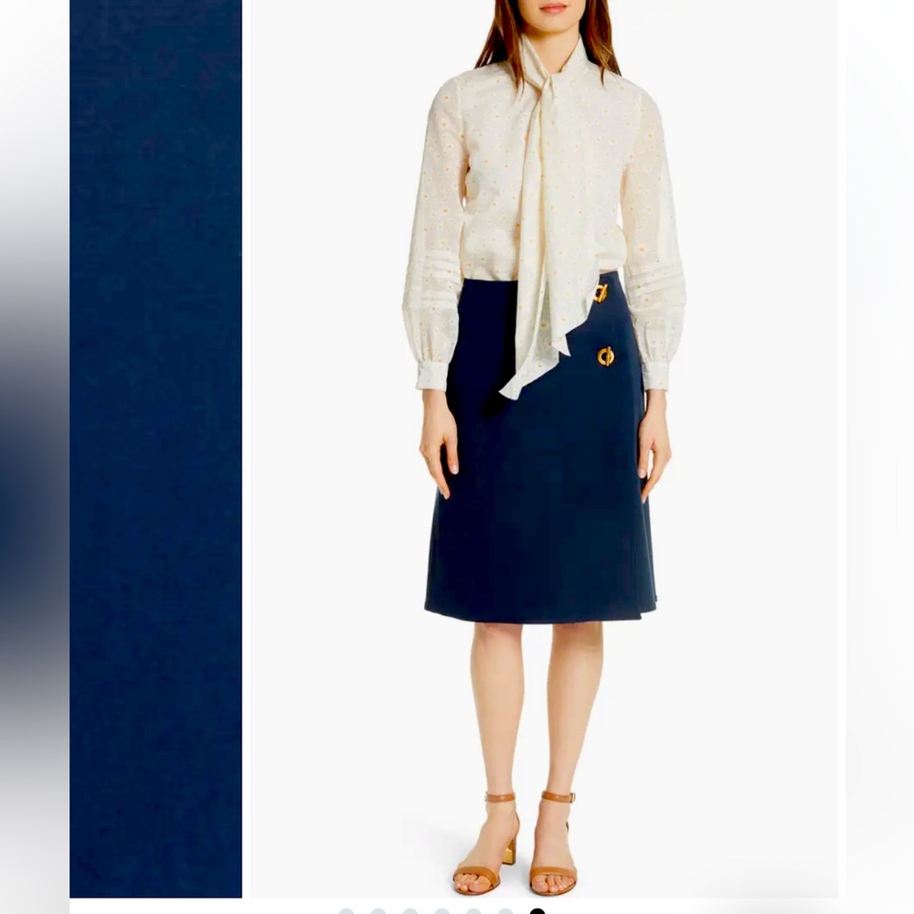 Tory Burch Ruth Skirt Navy New with tags